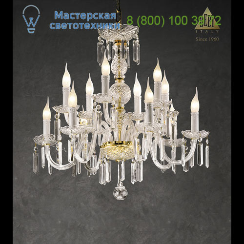 Beby Italy 335/8+4 люстра Crystal