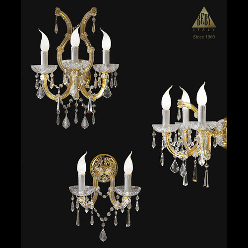 Beby Italy 785/3A настенный светильник Novecento